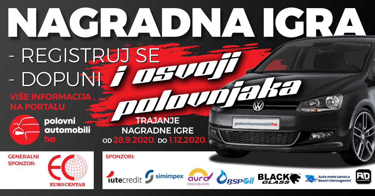 Cover nagradne igre polovnih automobila